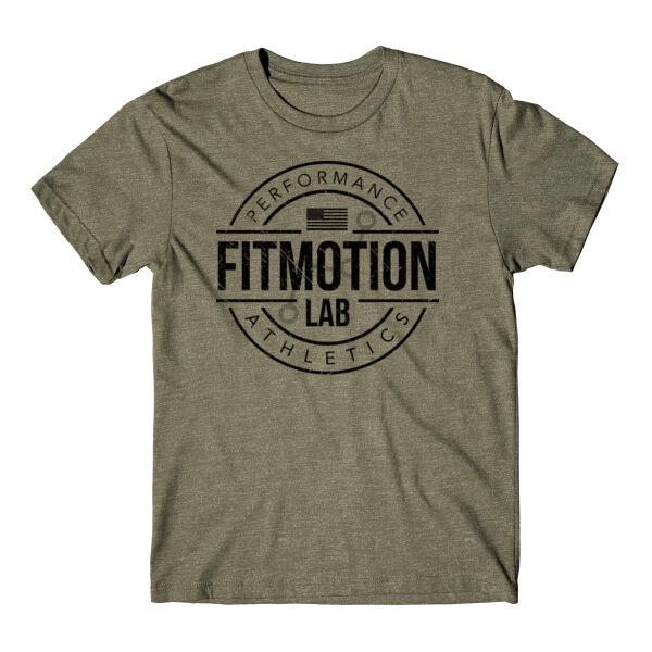 FITMOTION - BADGE - MEN'S T-SHIRT - MILITARY GREEN - 2VJFP9 Thumbnail