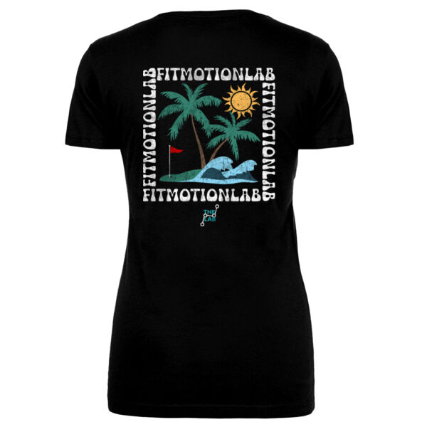 FITMOTION LAB - SOCAL CUP - WOMEN'S FITTED T-SHIRT - BLACK - B9G58K Thumbnail