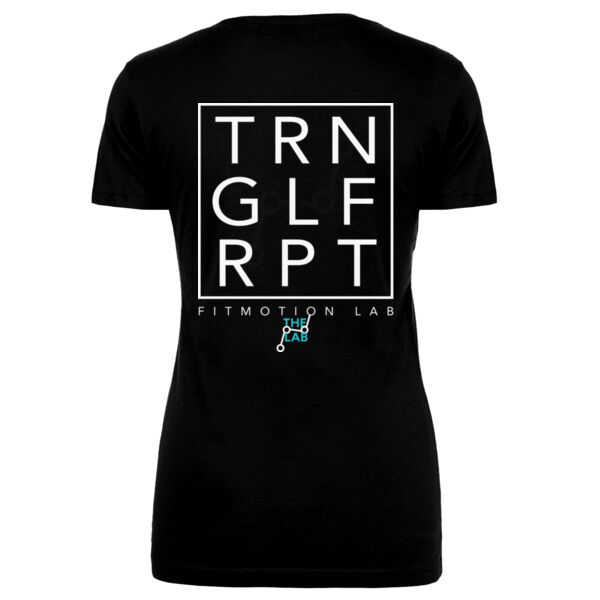FITMOTION LAB - TRAIN GOLF REPEAT - WOMEN'S FITTED T-SHIRT - BLACK - X4W3R9 Thumbnail