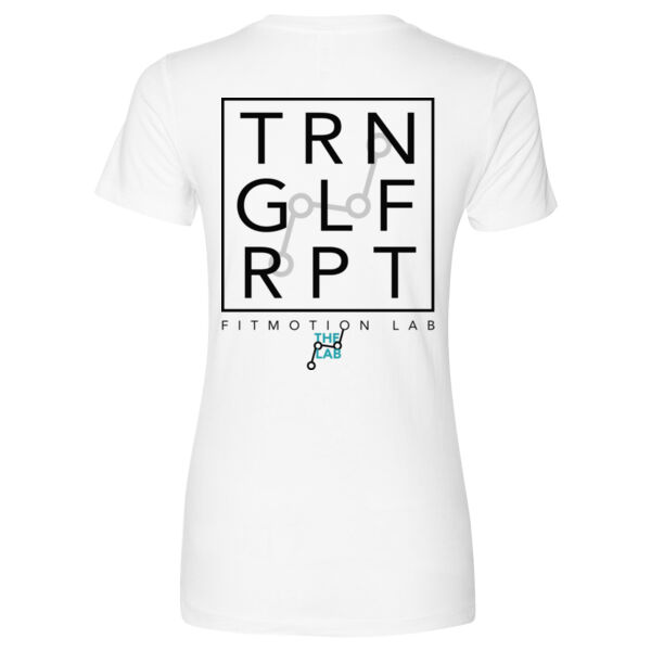 FITMOTION LAB - TRAIN GOLF REPEAT - WOMEN'S FITTED T-SHIRT - WHITE - BVP8RD Thumbnail