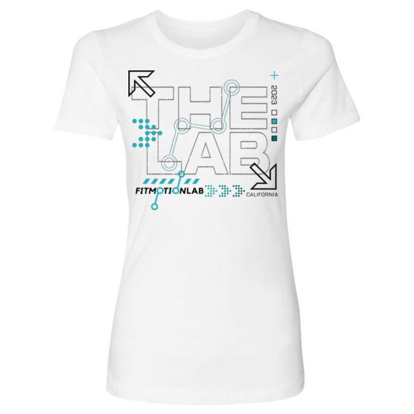 FITMOTION LAB - MOVING UP - WOMEN'S FITTED T-SHIRT - WHITE - G542RX Thumbnail