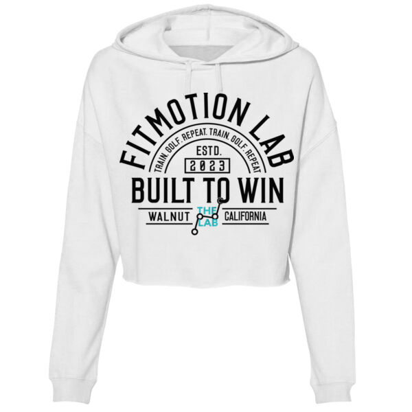 FITMOTION LAB - BUILT TO WIN - WOMEN'S CROPPED HOODIE - $V7RAND$ Thumbnail
