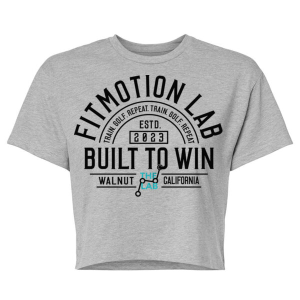 FITMOTION LAB - BUILT TO WIN - WOMEN'S CROPPED T-SHIRT - $V7RAND$ Thumbnail